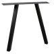 WOOOD Tablo 2-stilling Firkantet bordben til spisebord - matt sort metall