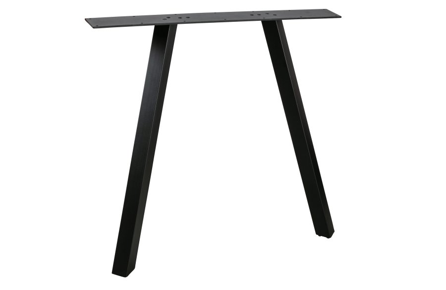 WOOOD Tablo 2-stilling Firkantet bordben til spisebord - matt sort metall