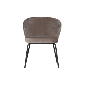 WOOOD Admit spisebordsstol - khaki fljl polyester og sort metal