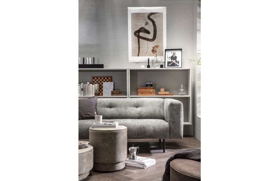 VTWONEN Perlepuff, rund - uklar champagneflyel polyester (40)