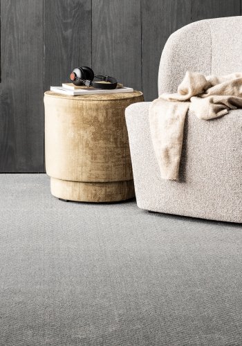 VTWONEN Perlepuff, rund - uklar champagneflyel polyester (40)