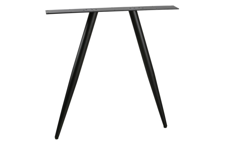 WOOOD Tablo 2-posisjons konisk bordben til spisebord - matt sort metall