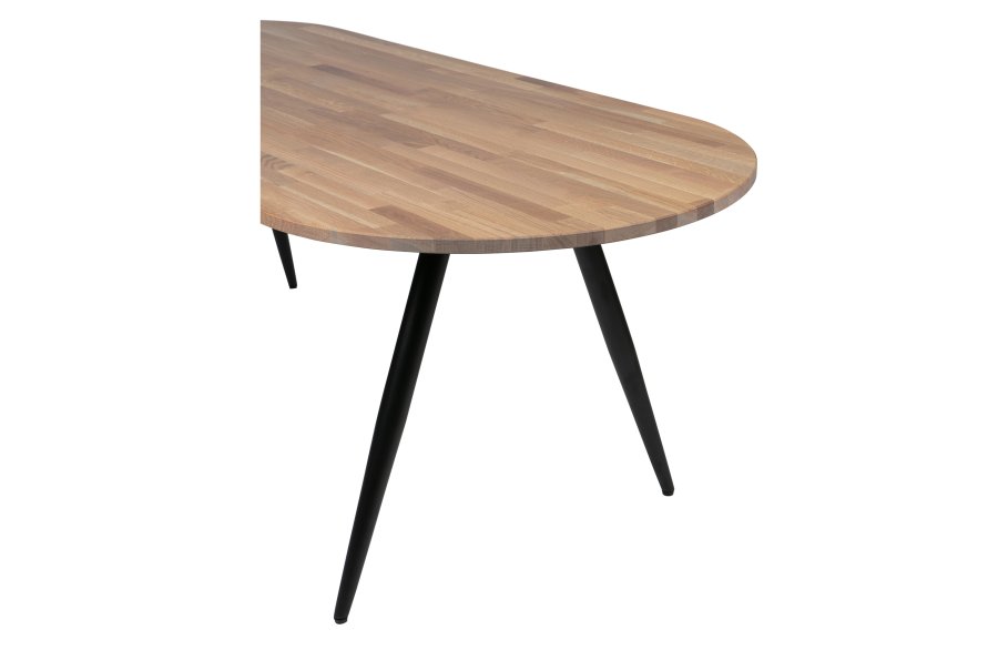 WOOOD Tablo 2-posisjons konisk bordben til spisebord - matt sort metall