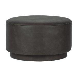 VTWONEN Coffee puf, rund - antracitgr stof (60)
