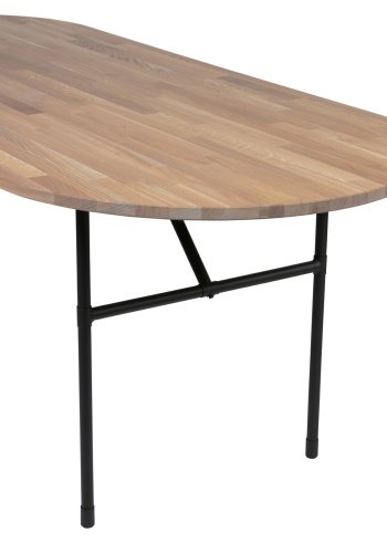 WOOOD Tablo H bordben til spisebord - matt sort metall