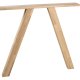 WOOOD Tablo 3-posisjons firkantet bordben for spisebord - naturlig eik (sett med 2)