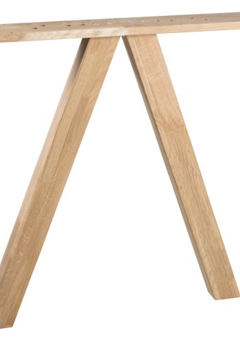 WOOOD Tablo 3-posisjons firkantet bordben for spisebord - naturlig eik (sett med 2)