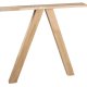 WOOOD Tablo 3-posisjons firkantet bordben for spisebord - naturlig eik (sett med 2)