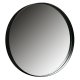 WOOOD EKSKLUSIVT Doutzen veggspeil, rundt - speilglass og sort metall (50)