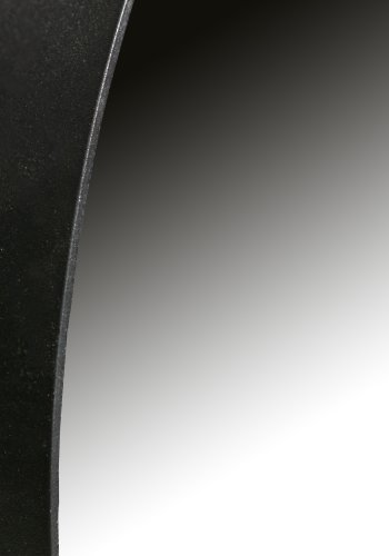 WOOOD EKSKLUSIVT Doutzen veggspeil, rundt - speilglass og sort metall (50)
