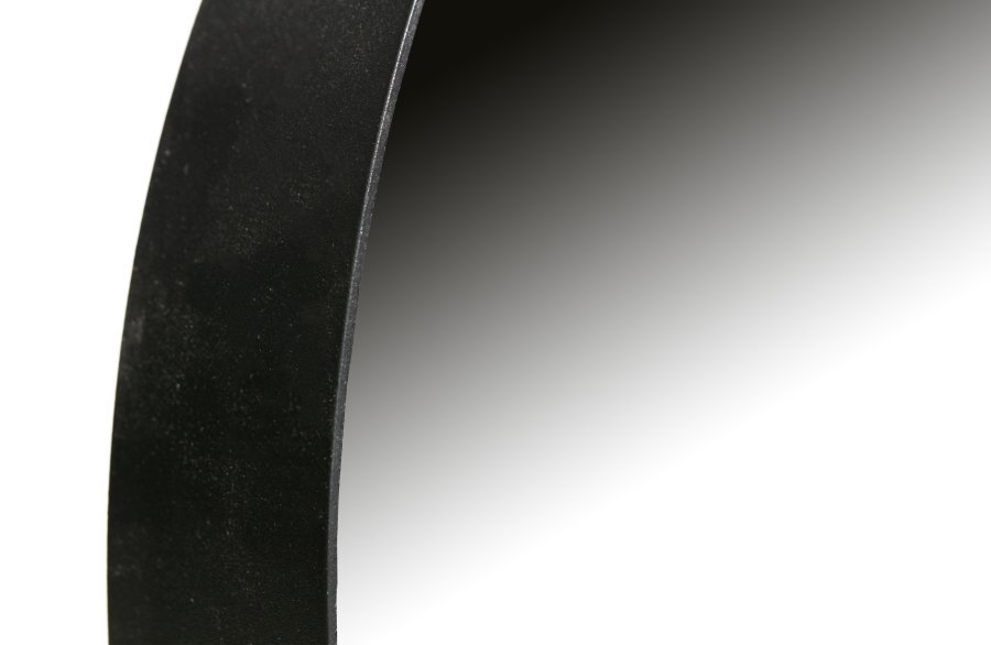 WOOOD EKSKLUSIVT Doutzen veggspeil, rundt - speilglass og sort metall (50)