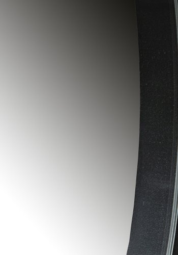 WOOOD Doutzen veggspeil, rundt - speilglass og sort stl (115)