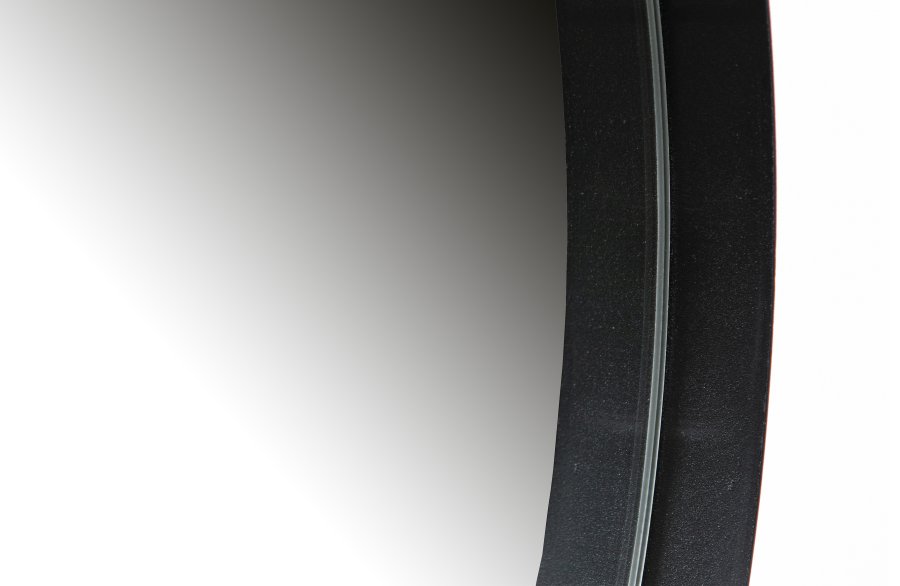 WOOOD Doutzen veggspeil, rundt - speilglass og sort stl (115)