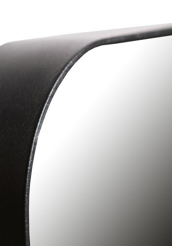 WOOOD EKSKLUSIVT Doutzen veggspeil, rektangulrt - speilglass og svart metall (110x40)