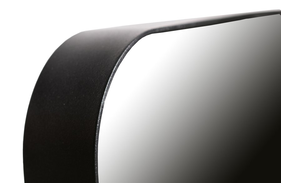 WOOOD EKSKLUSIVT Doutzen veggspeil, rektangulrt - speilglass og svart metall (110x40)