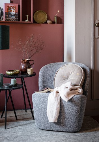 VTWONEN Lofty lenestol - gr blanding polyester