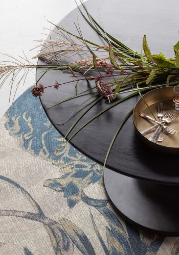 WOOOD Blanco spisebord, rundt - svart mangotre (120)