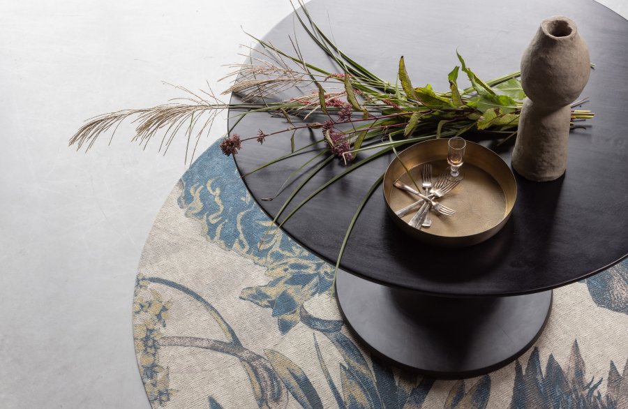 WOOOD Blanco spisebord, rundt - svart mangotre (120)