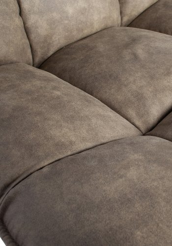 WOOOD Jouke svingstol - grnt imitert skinn og svart metall