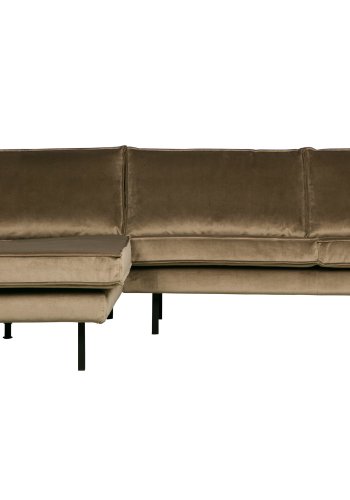 WOOOD Rodeo sofa, med venstre sjeselong - taupe flyel