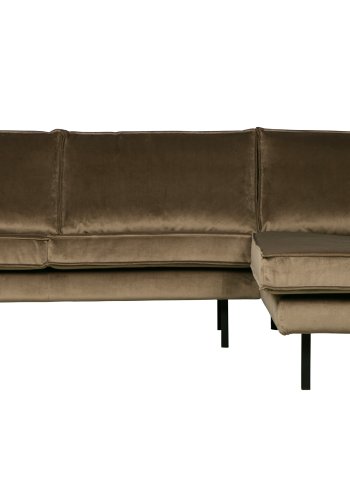WOOOD Rodeo hjrnesofa, hyre - taupe flyel