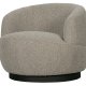 WOOOD Collection svingstol, med armlener - naturlig bouclé-stoff