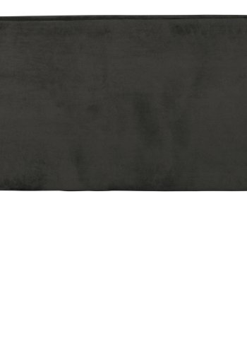 WOOOD Vogue sofabenk - svart flyelspolyester og svart metall