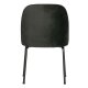 WOOOD Vogue spisebordstol - svart flyelspolyester og svart metall