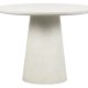 WOOOD Damon spisebord, rundt - hvit fiberleire (100)