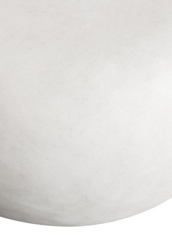 VTWONEN Pebble salongbord for inne og ute, rundt - hvit fiberleire (50)