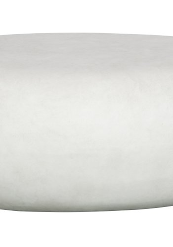 VTWONEN Pebble salongbord for inne og ute, ovalt - hvit fiberleire (65x49)