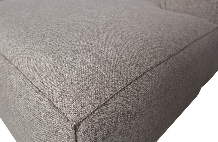 WOOOD EXCLUSIVE Bean hjrnesofa, venstre, inkl. puter - lys gr stoff