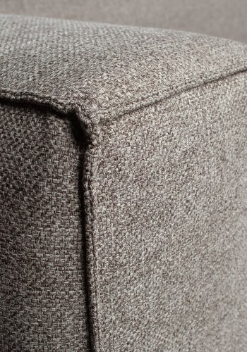 WOOOD EXCLUSIVE Bean hjrnesofa, venstre, inkl. puter - lys gr stoff