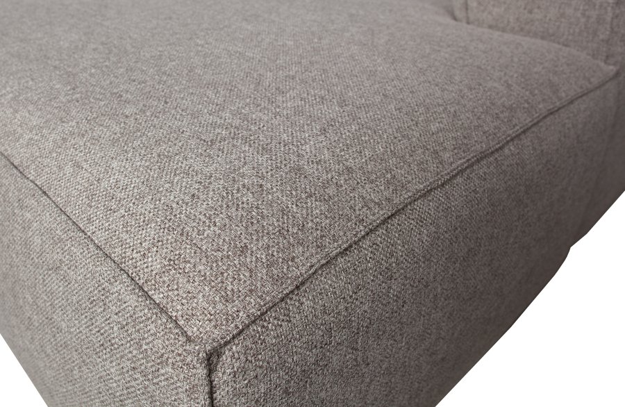 WOOOD EXCLUSIVE Bean hjrnesofa, hyre, inkl. puter - lys gr stoff