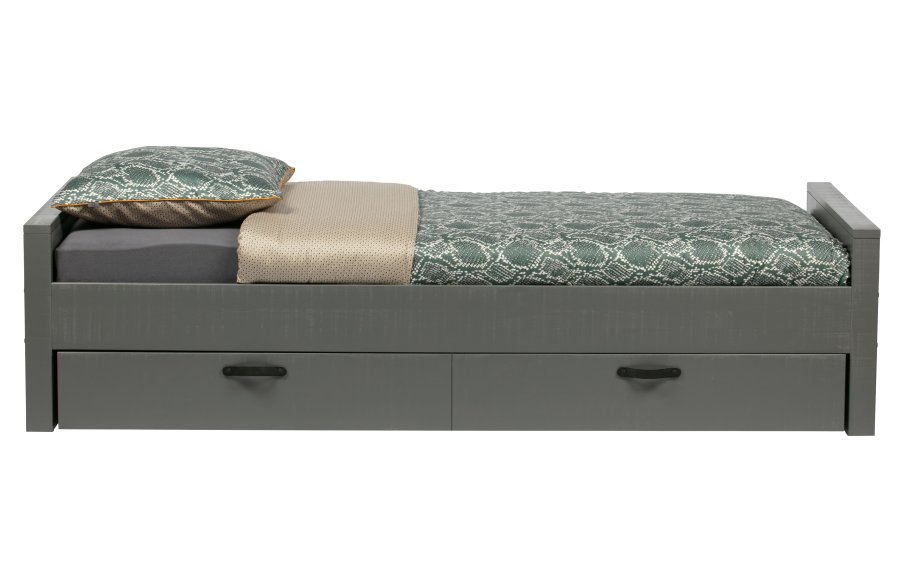 WOOOD Morris sengeramme, ekskl. lamellbunn, madrass og skuff - gr furu (90x200)