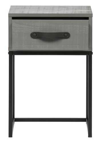 WOOOD Morris nattbord, m. 1 skuff - gr furu (35x35)