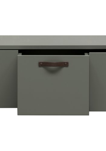 VTWONEN Stage Bunk barnebenk, ekskl. pute, m. 3 skuffer - grnn klebersteinsfuru (120x50)