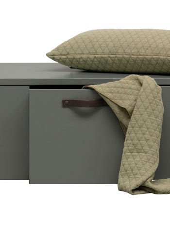 VTWONEN Stage Bunk barnebenk, ekskl. pute, m. 3 skuffer - grnn klebersteinsfuru (120x50)