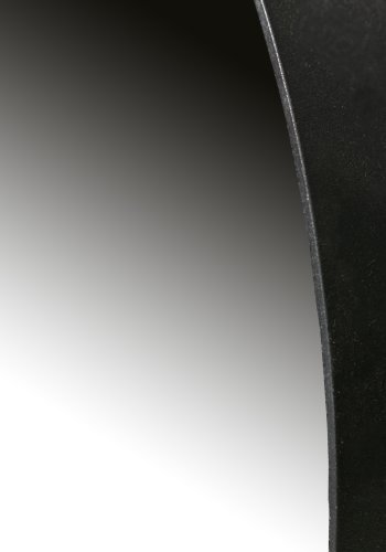WOOOD Doutzen veggspeil, rundt - speilglass og sort stl (80)