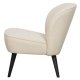 WOOOD Sara lenestol - krem polyester og tre