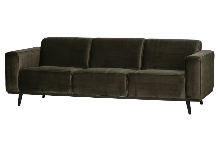 WOOOD Statement 3-seters sofa - varm grnn flyel