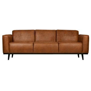 WOOOD Statement 3 pers. sofa - cognac stof