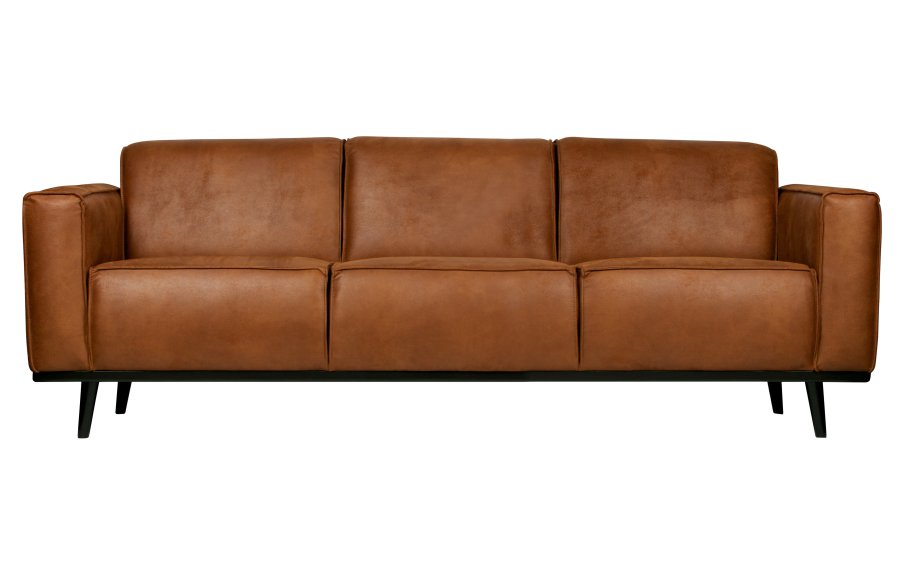 WOOOD Statement 3-seters sofa - konjakkstoff