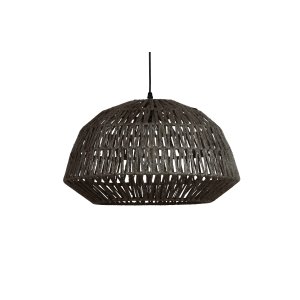 WOOOD EXCLUSIVE Kace loftlampe, rund - sort jute (45)