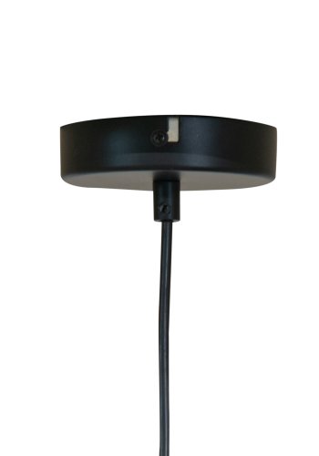 WOOOD EXCLUSIVE Kace taklampe, rund - svart jute (45)