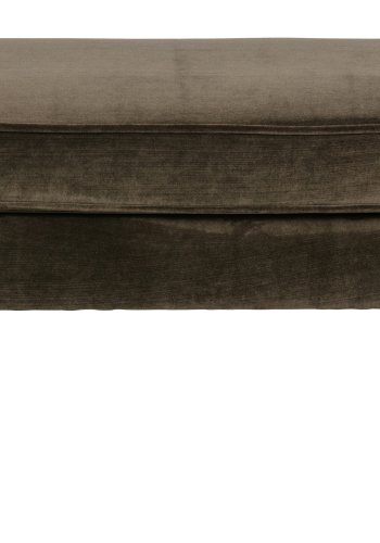 WOOOD Rocco krakk, rektangulr - varm grnn polyesterflyel og svart bketre (77x51)