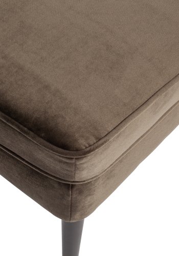 WOOOD Rocco krakk, rektangulr - varm grnn polyesterflyel og svart bketre (77x51)