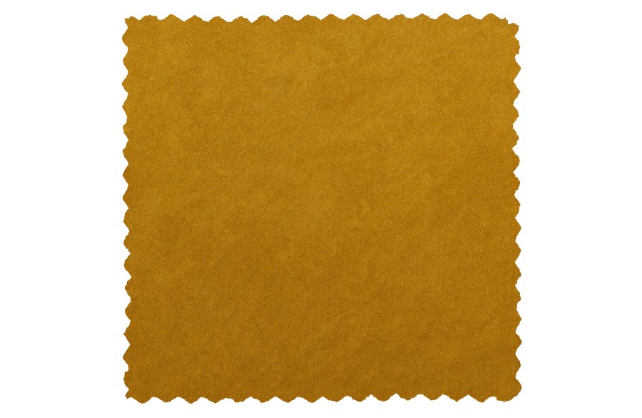 WOOOD Rocco krakk, rektangulr - oker polyesterflyel og svart bketre (77x51)