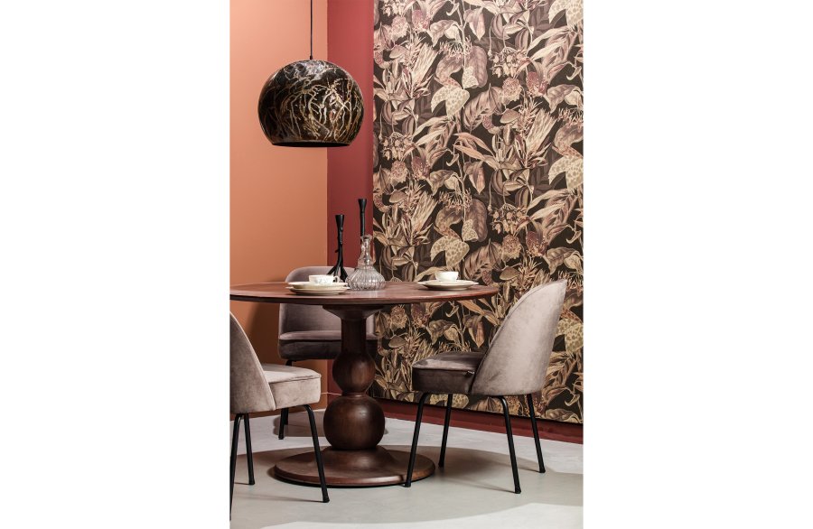 WOOOD Blanco spisebord, rundt - valnttfarget mangotre (120)