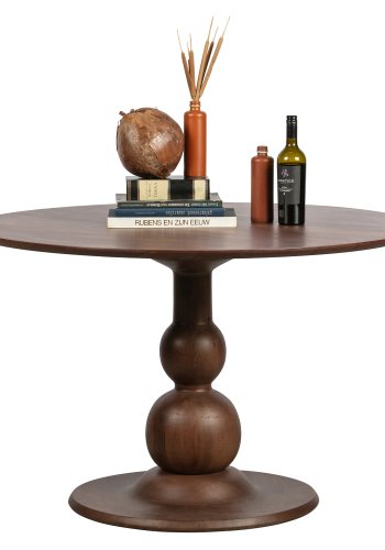 WOOOD Blanco spisebord, rundt - valnttfarget mangotre (120)